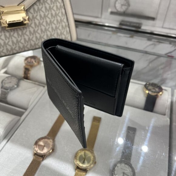 Michael Kors Cooper Pebbled Leather Billfold Wallet With Coin Pouch 36S4LCOF3I - Picture 2 of 8